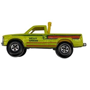 Vintage Hot Wheels Mean Green Racing Team‎ Pickup Truck 1982 Mattel Malaysia 5